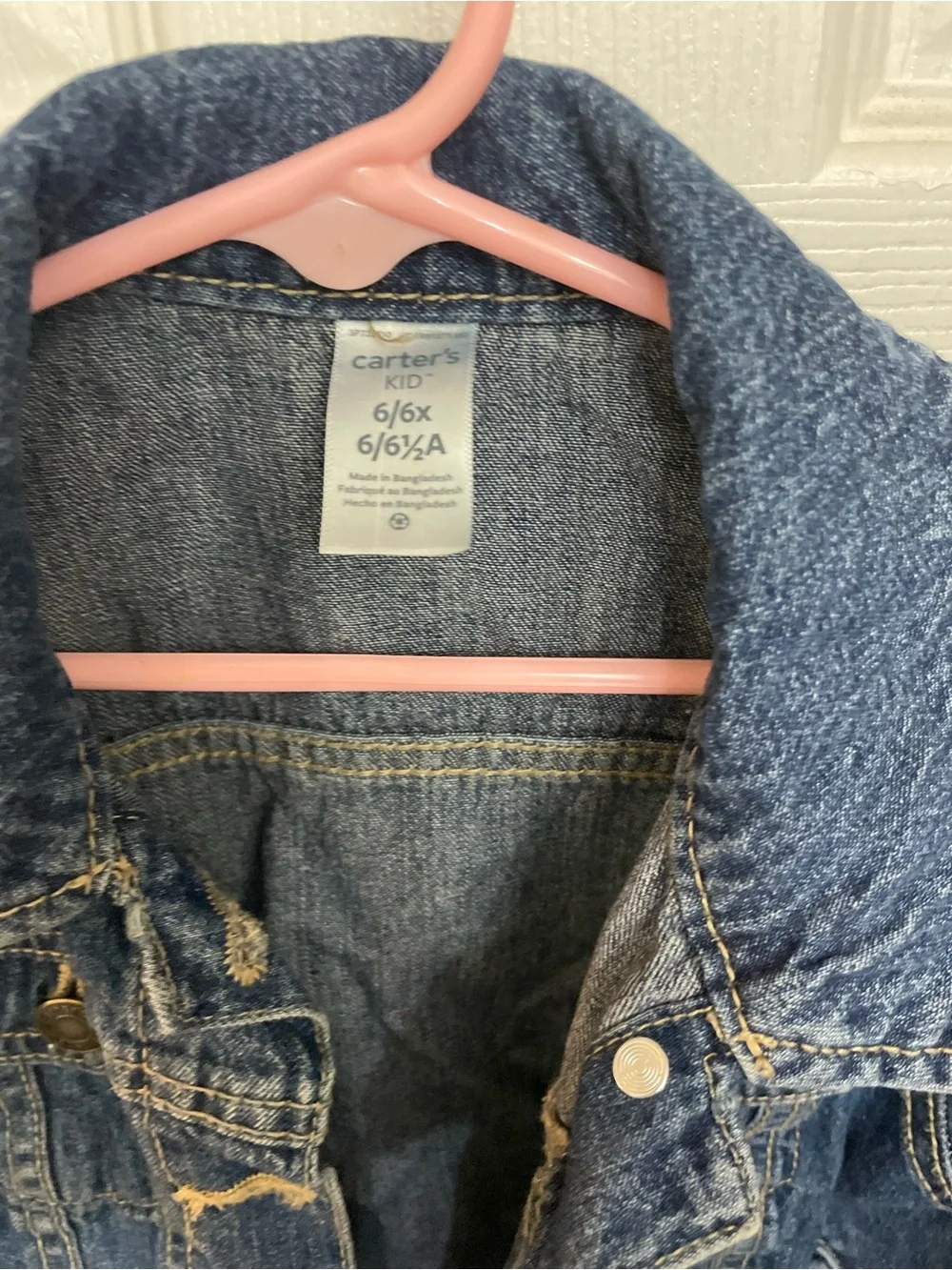 Carter's medium blue denim jacket